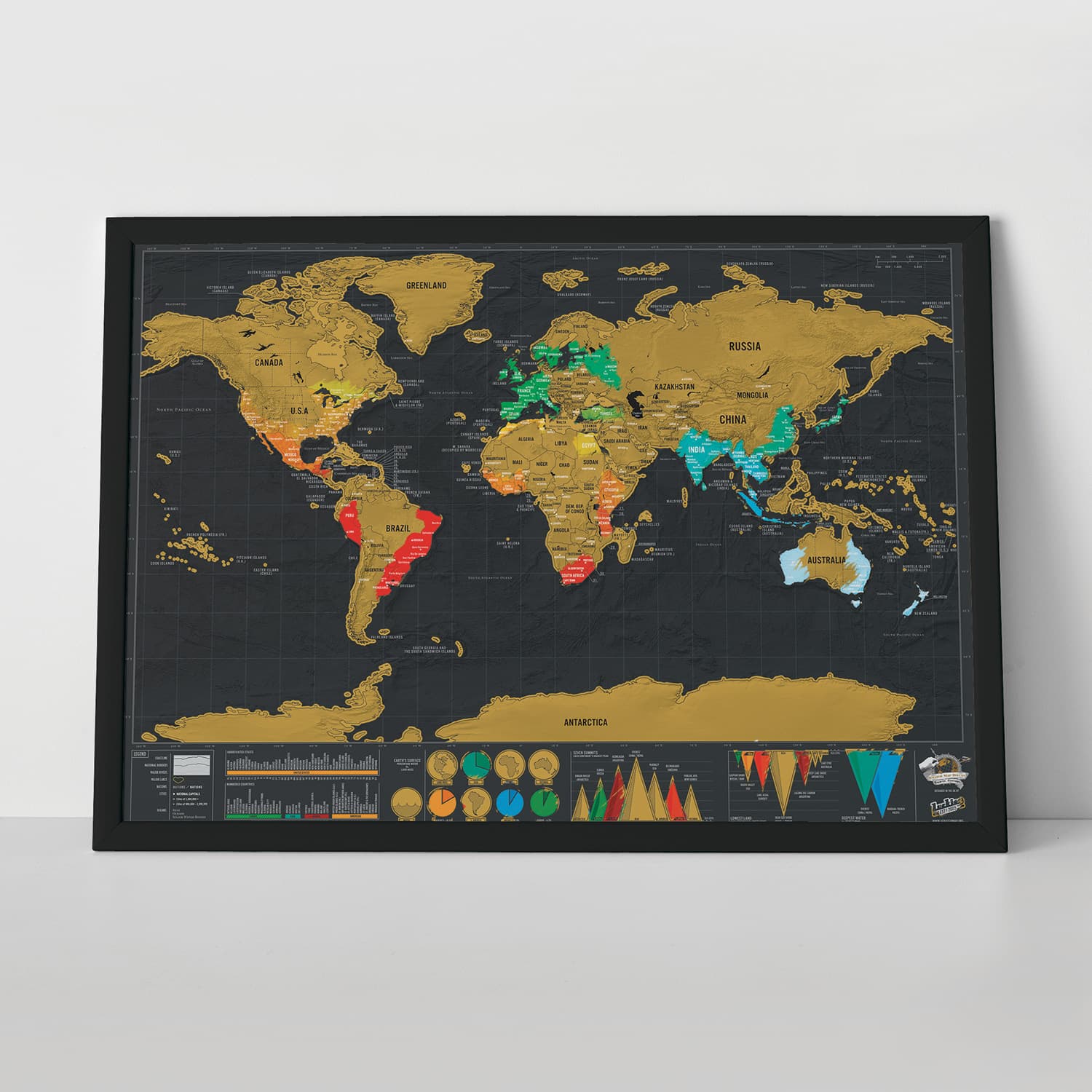 Scratch Map Deluxe reiseditie kraswereldkaart