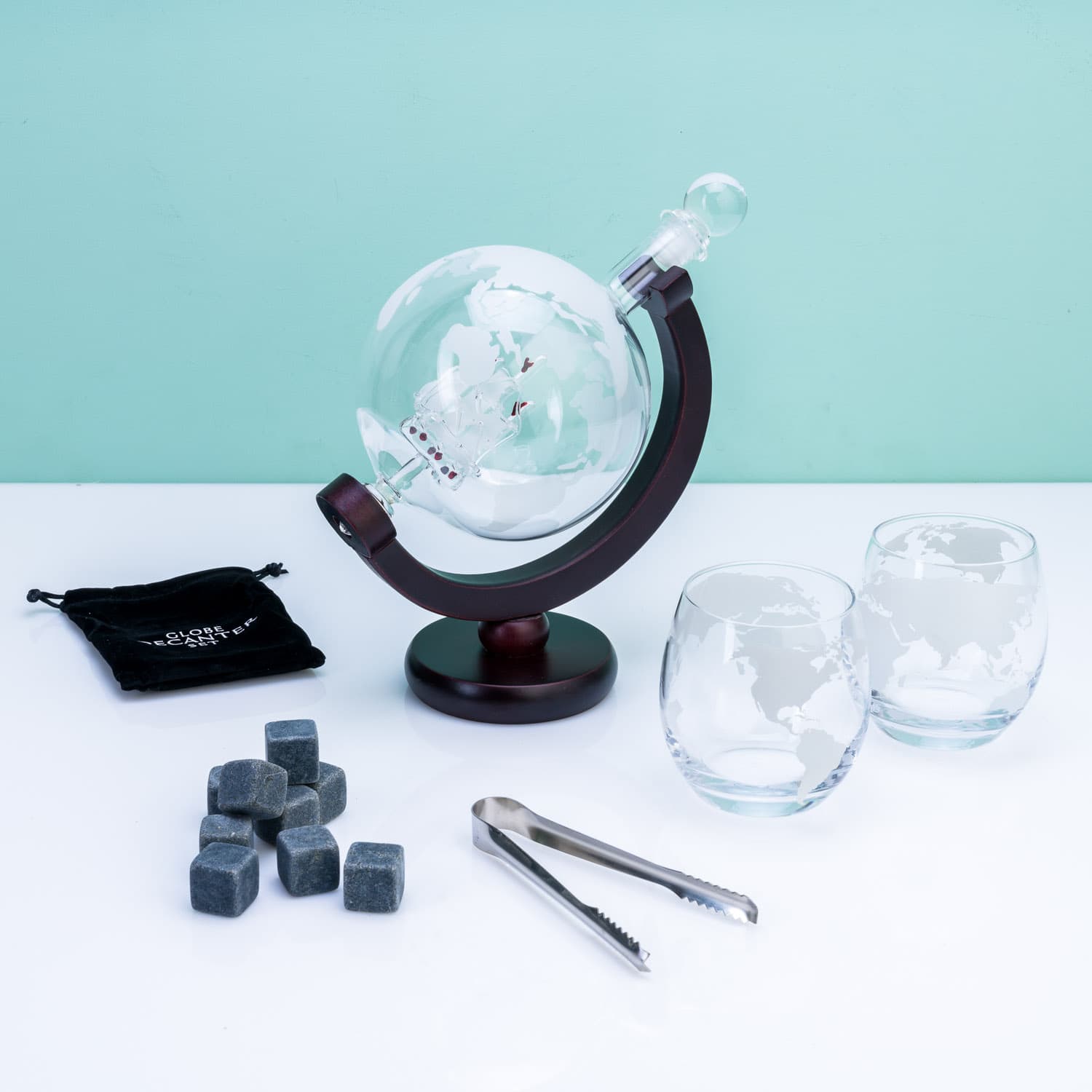 Globe decanteerset met glazen – Normaal