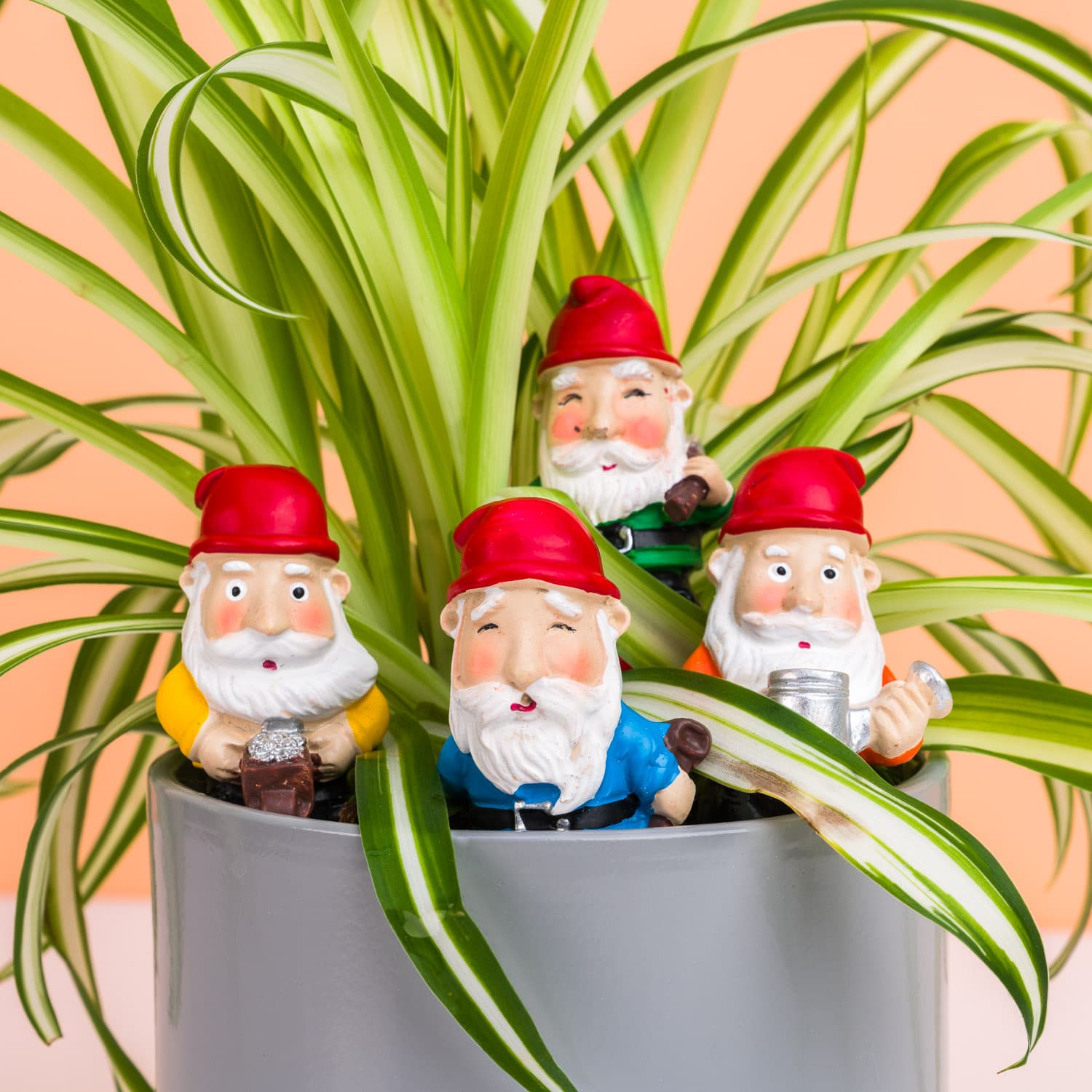 Bloempot kabouters (set van 4)