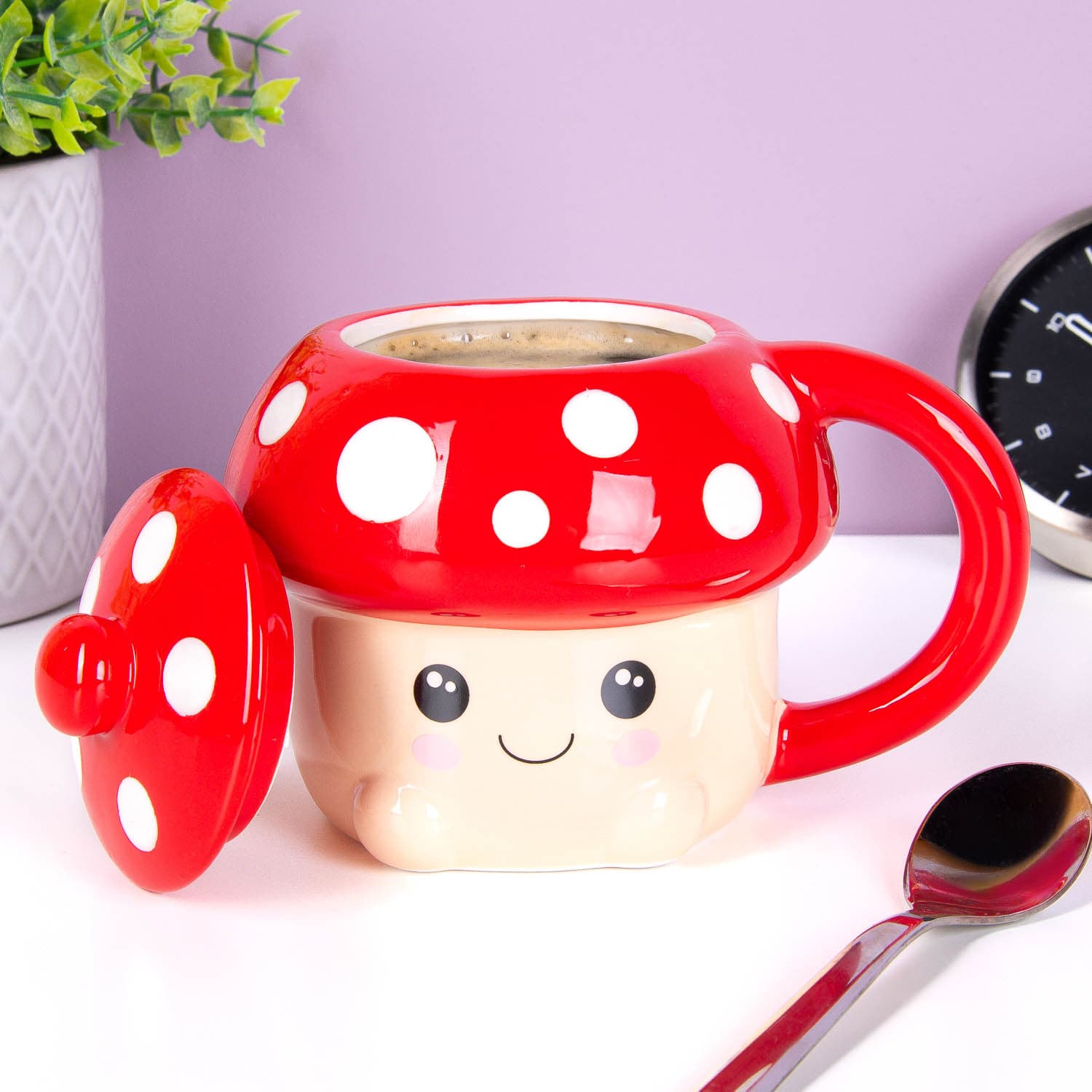 Kawaii paddenstoel mok