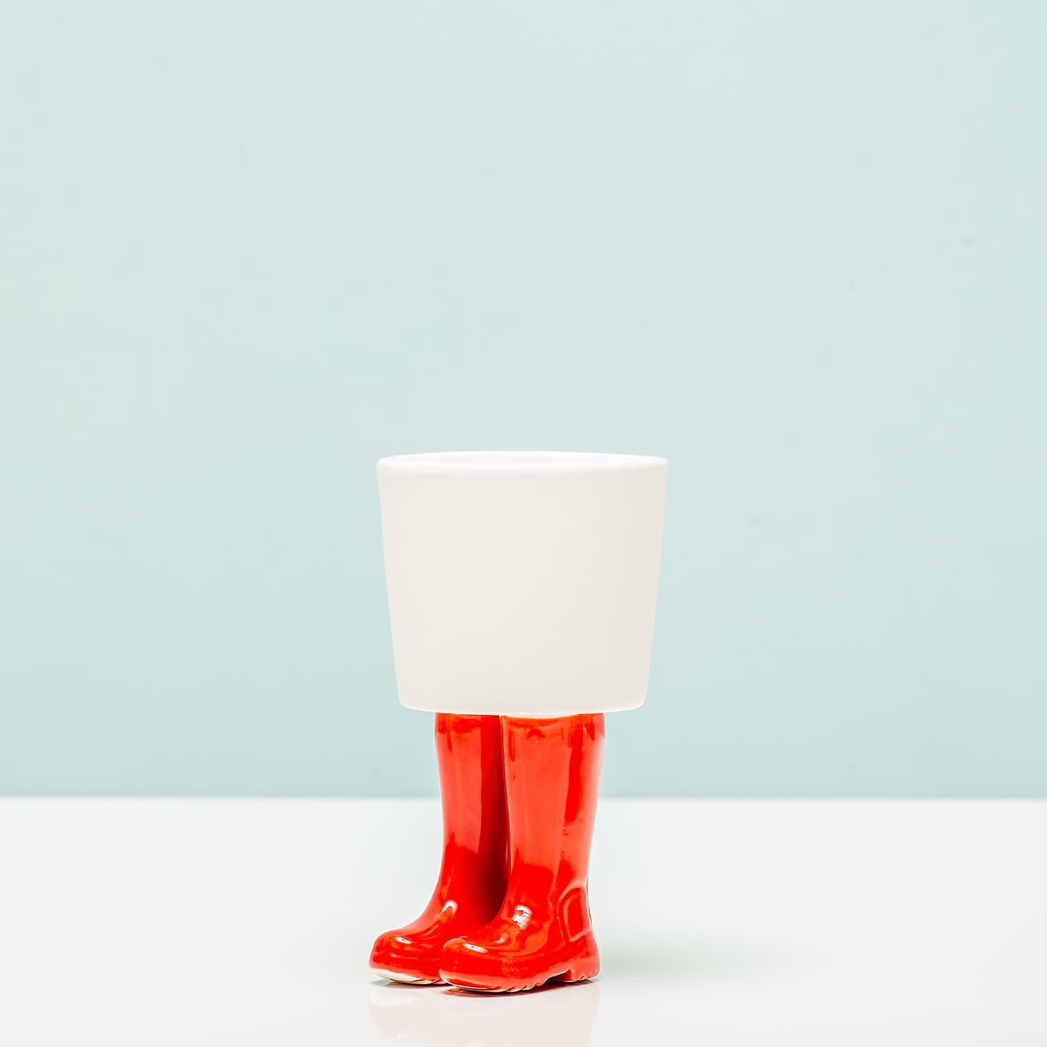 Regenlaarzen bloempot – Klein/rood