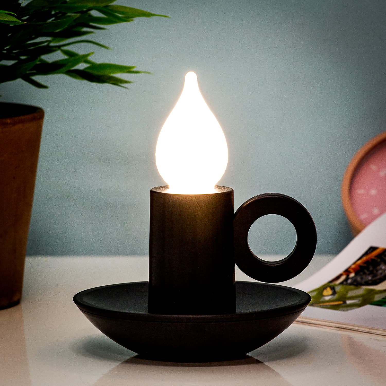 Oplaadbaar kandelaar lampje
