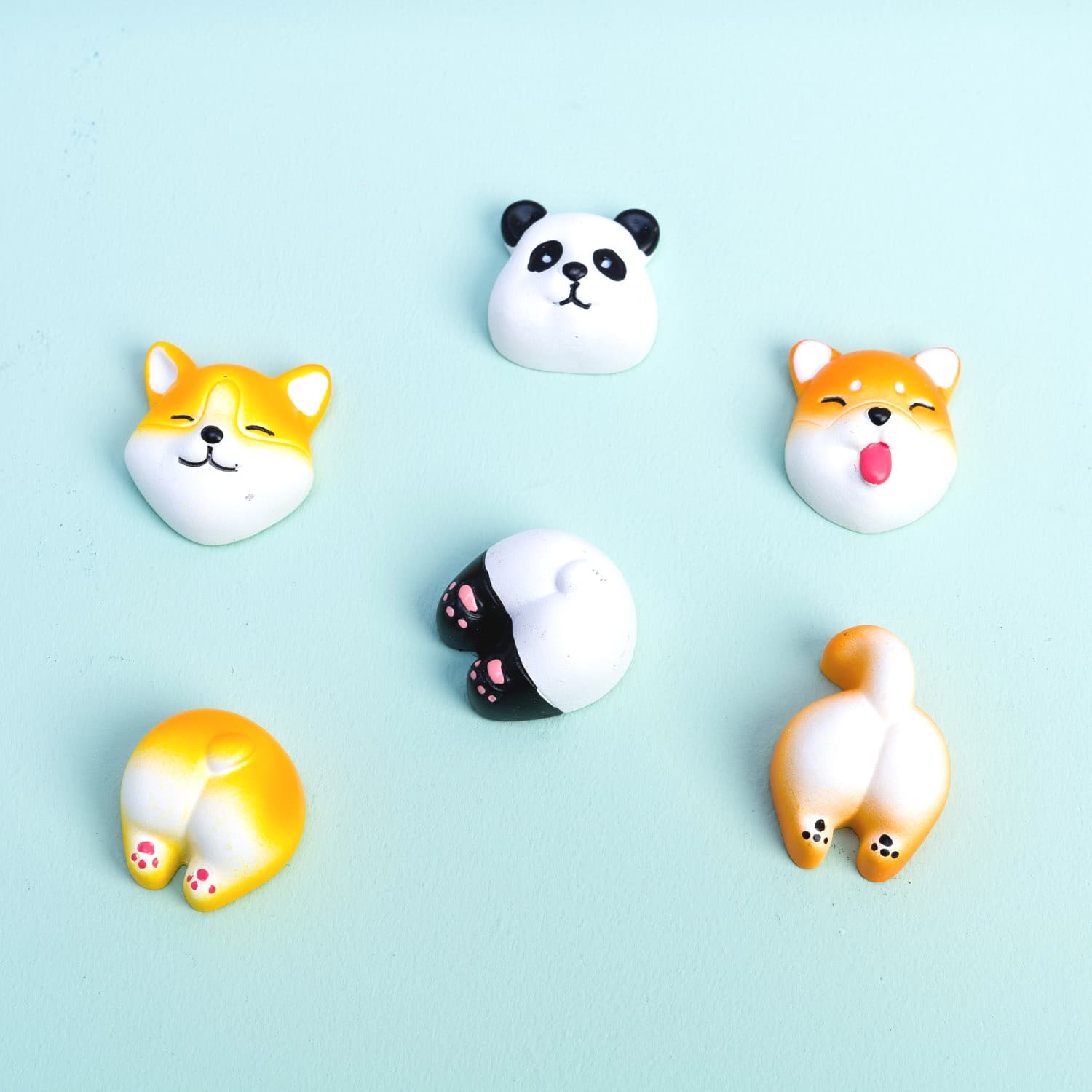 Schattige dierenmagneten (set van 6)