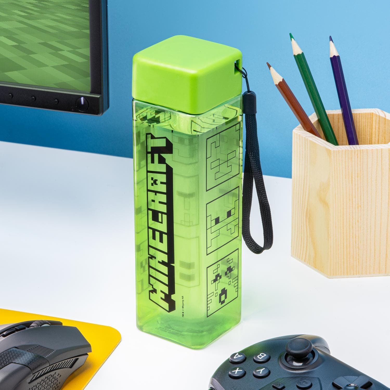 Minecraft Creeper waterfles
