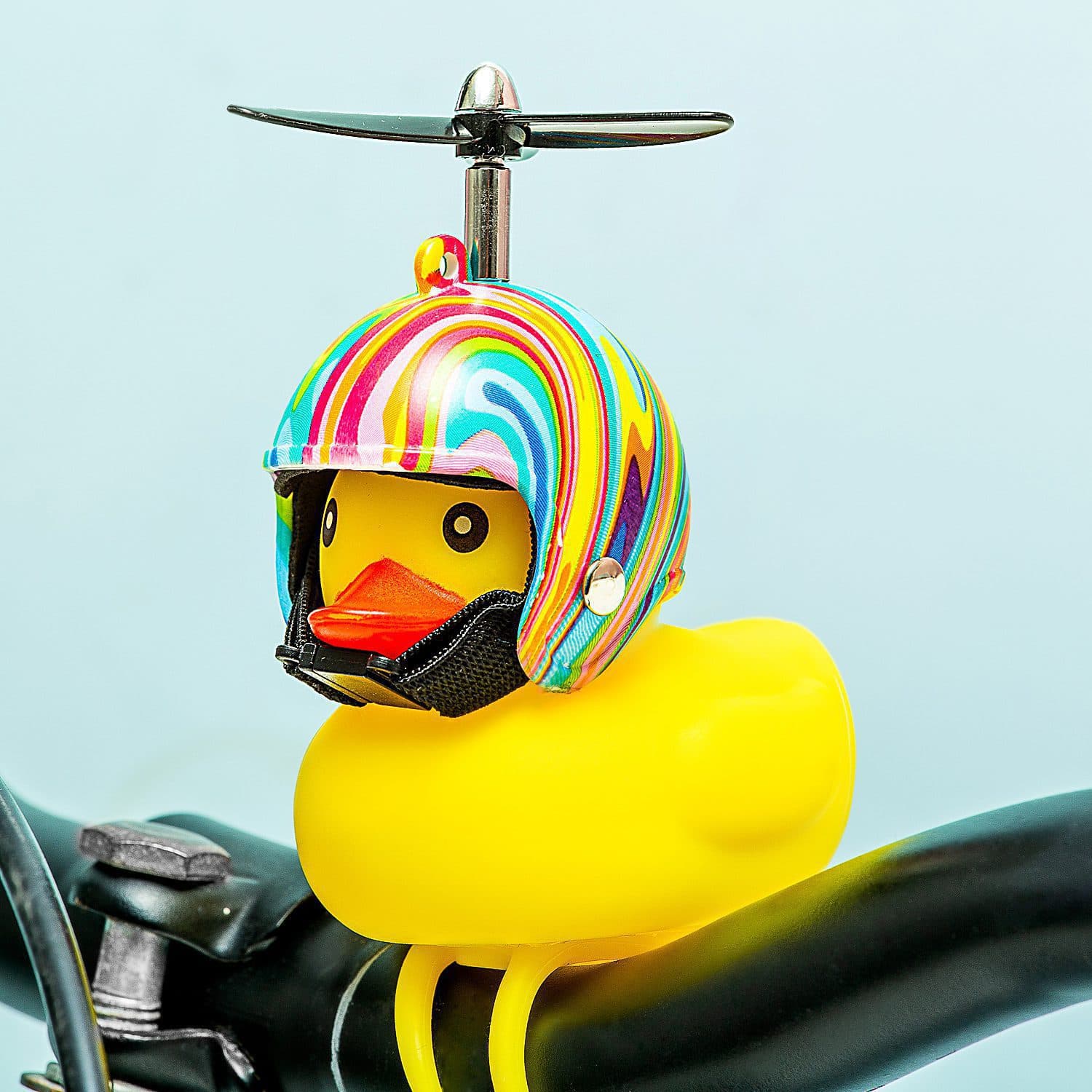 Fiets badeend – Flower Power