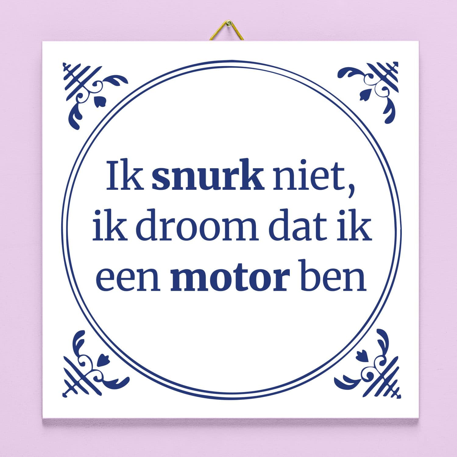 Tegeltje Ik snurk niet