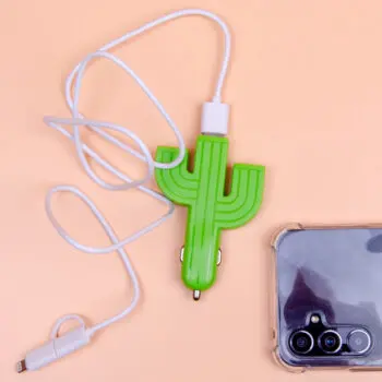 Cactus USB autolader met 3 poorten