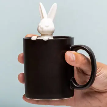 Konijn beker en tea infuser