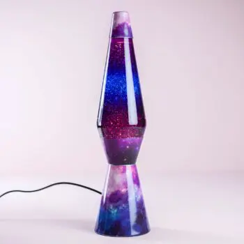 Lavalamp galaxy met multicolor lava en glitters
