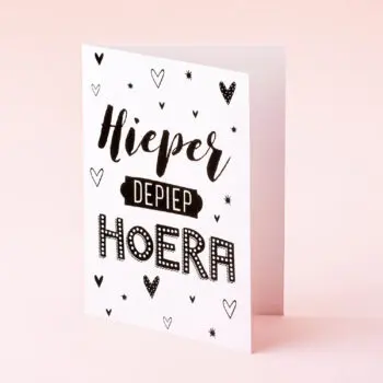 Wenskaart Hieper depiep hoera