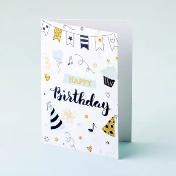 Wenskaart Happy Birthday