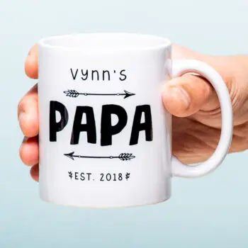 Gepersonaliseerde mok Papa sinds