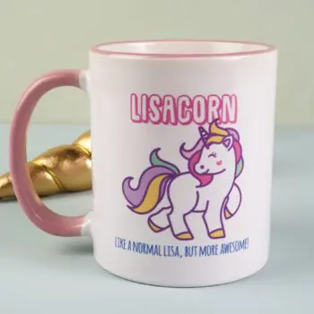 Gepersonaliseerde Eenhoorn naam mok