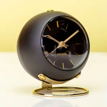 Globe wekker - Zwart