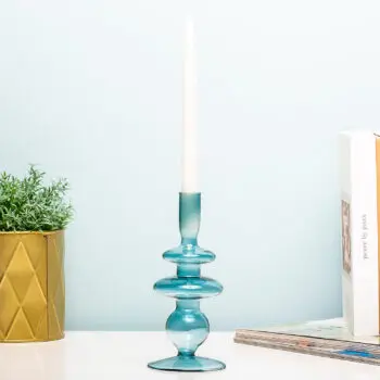 Glass Art Rings kandelaar