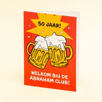 Wenskaart Welkom bij de Abraham club