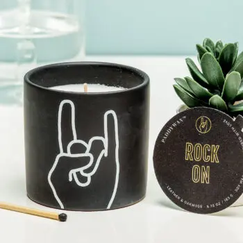 Impressions geurkaars - Rock On (zwart)