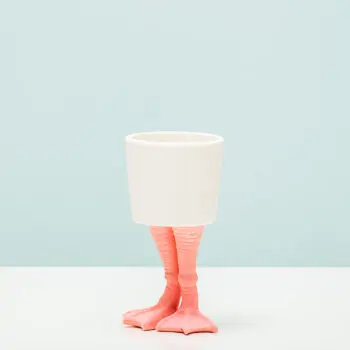 Bloempot met flamingopoten - Klein
