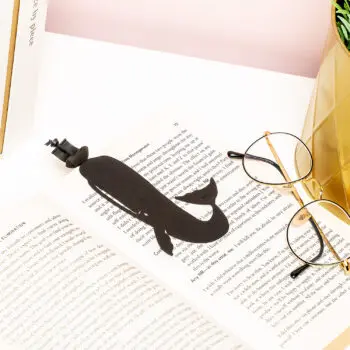 Moby Dick boekenlegger - Zwart