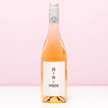 Wijnfles Jij ik wij(n)