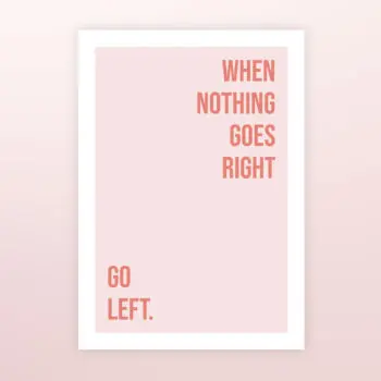 Poster When nothing goes right