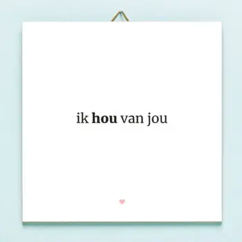 Tegeltje Ik hou van jou
