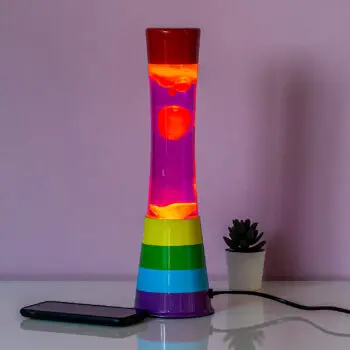 Regenboog lavalamp