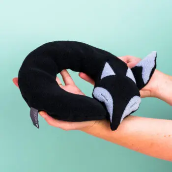 Noah The Fox Verwarmd Nekkussen - Zwart