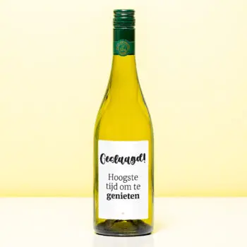 Wijnfles Geslaagd tijd om te genieten