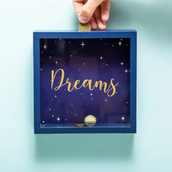 Houten spaarpot - Dreams