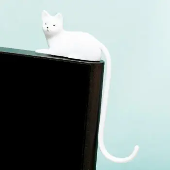 Kattenstaart haakje - Wit