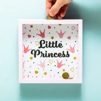 Houten spaarpot - Princess