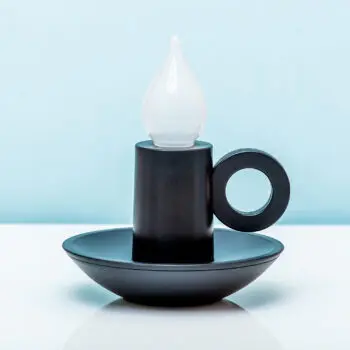 Oplaadbaar kandelaar lampje - Zwart