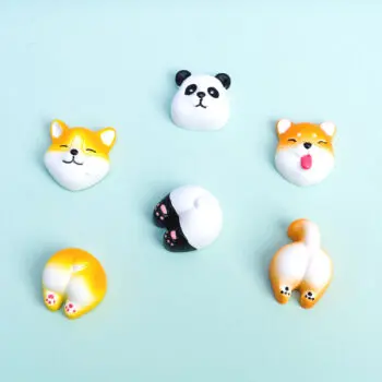 Schattige dierenmagneten (set van 6)