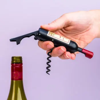 Wijnfles kurkentrekker