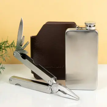 Heupflacon en multitool set