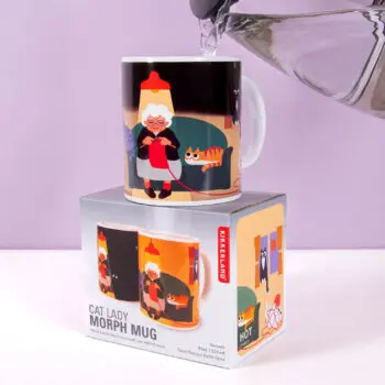 Kattenvrouwtje warmtegevoelige mok