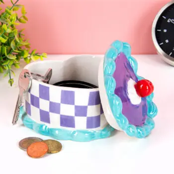 Hartvormig taart opbergpotje