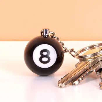 Biljartbal sleutelhanger