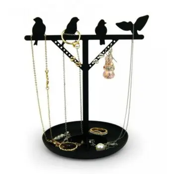 Bird Jewelry Stand zwart