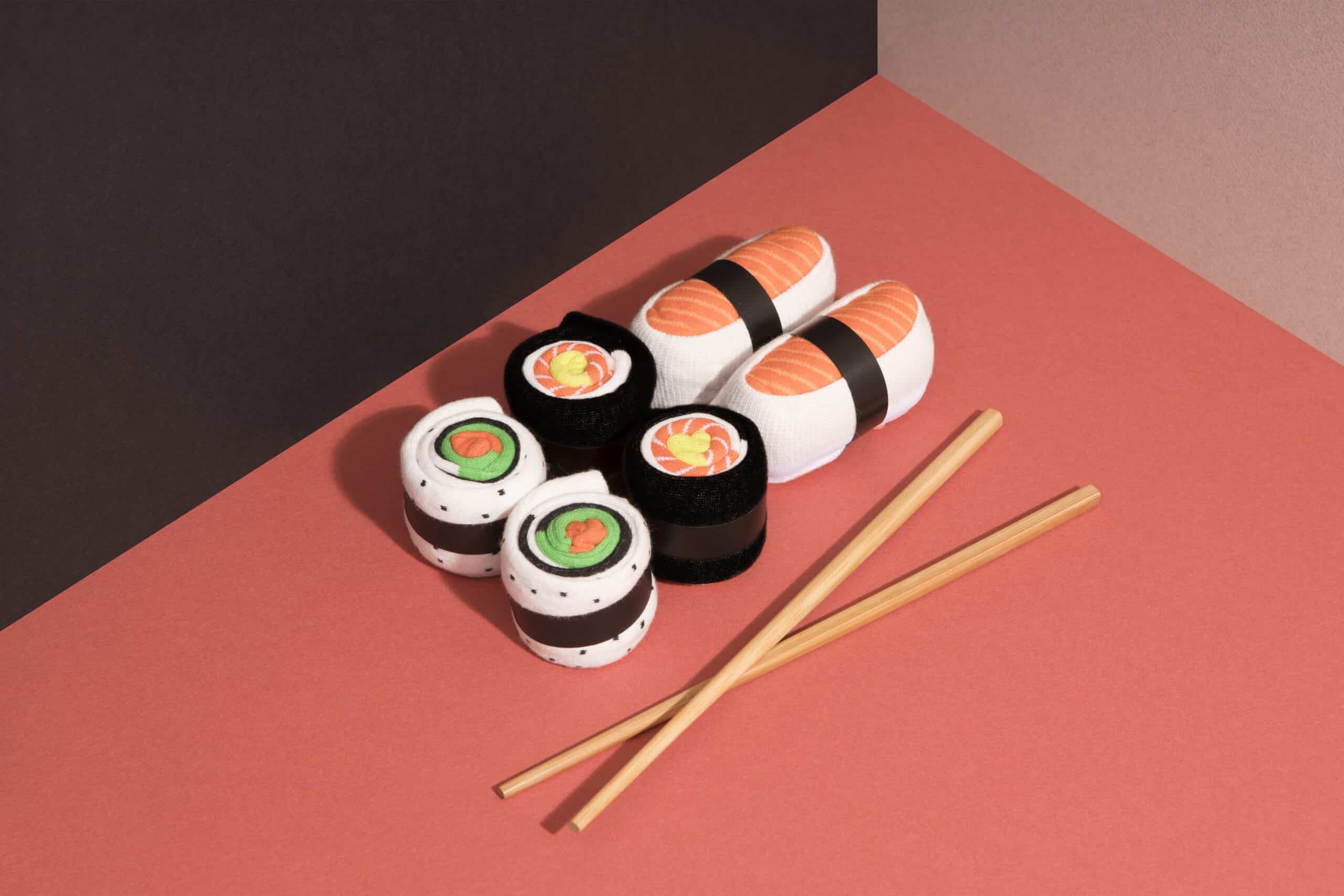 Sushi Sokken Giftset (drie Paar)