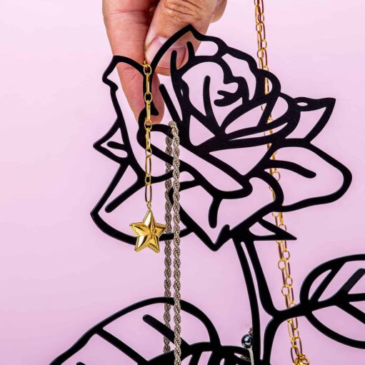 jewelry rack rose