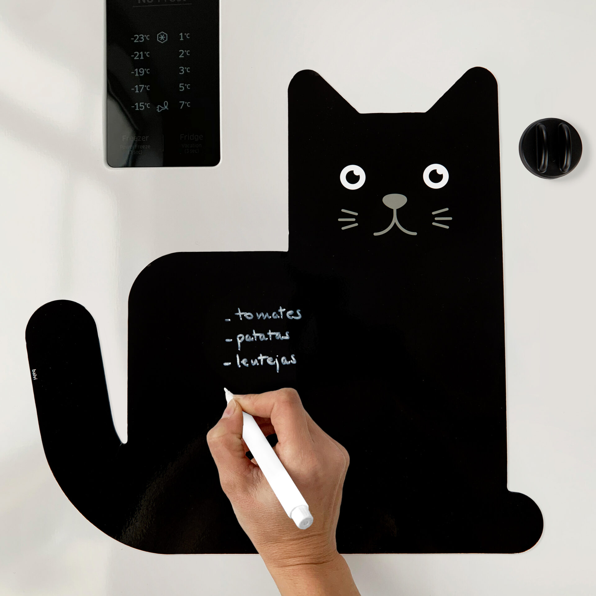 Kat Magnetisch Schrijfbord - Zwart