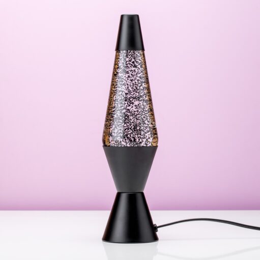 Glitter lavalamp - Zwart