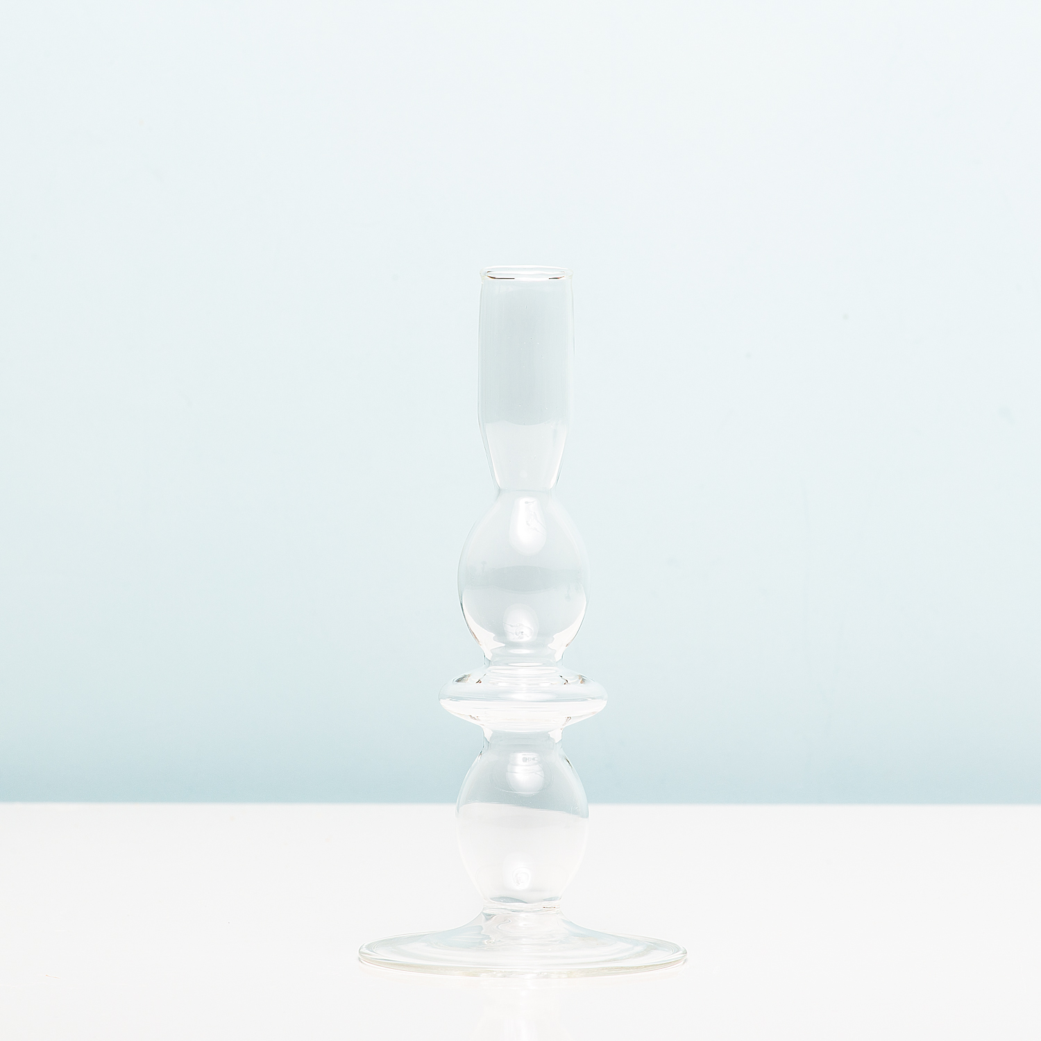 Glass Art Bubbles Kandelaar - Medium/transparant