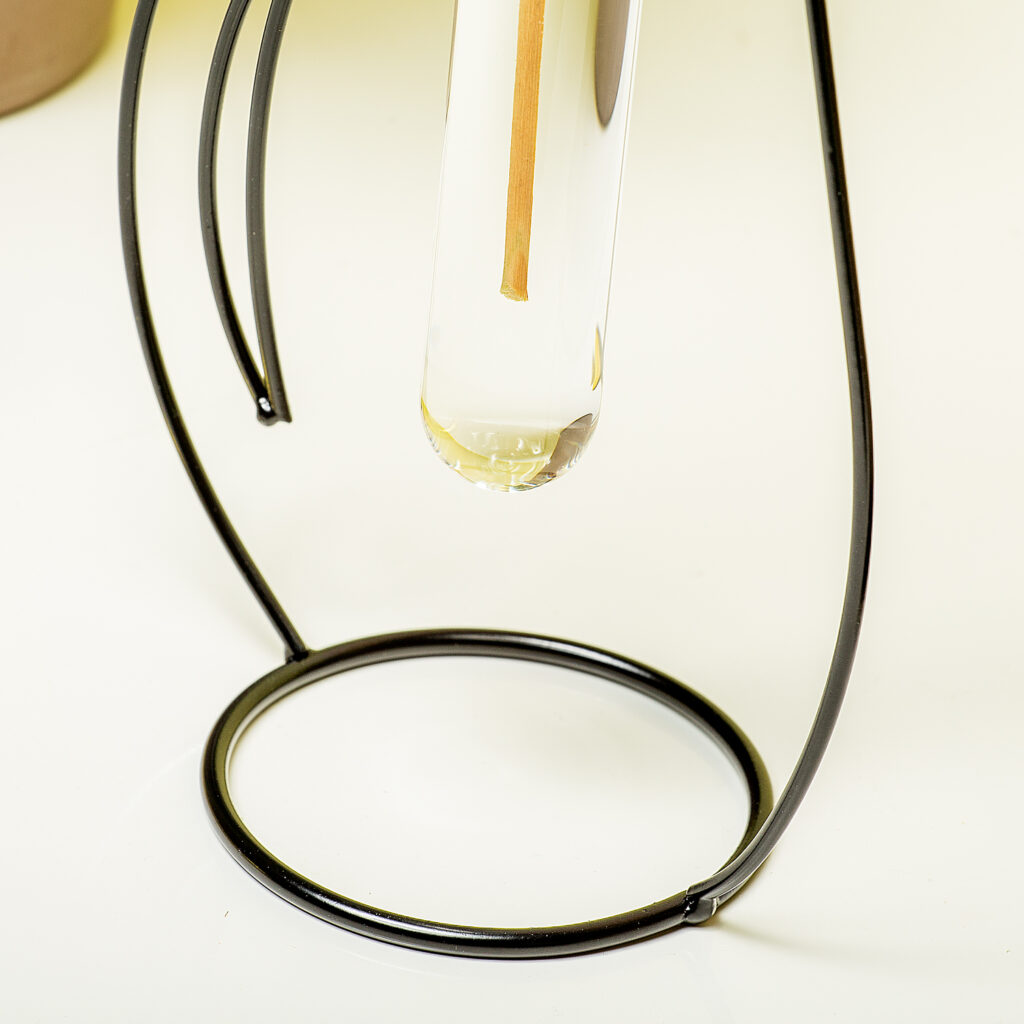 Vaso Decorativo Balvi Silhouette - Design Yoga In Metallo E Vetro, Nero - Foto 3