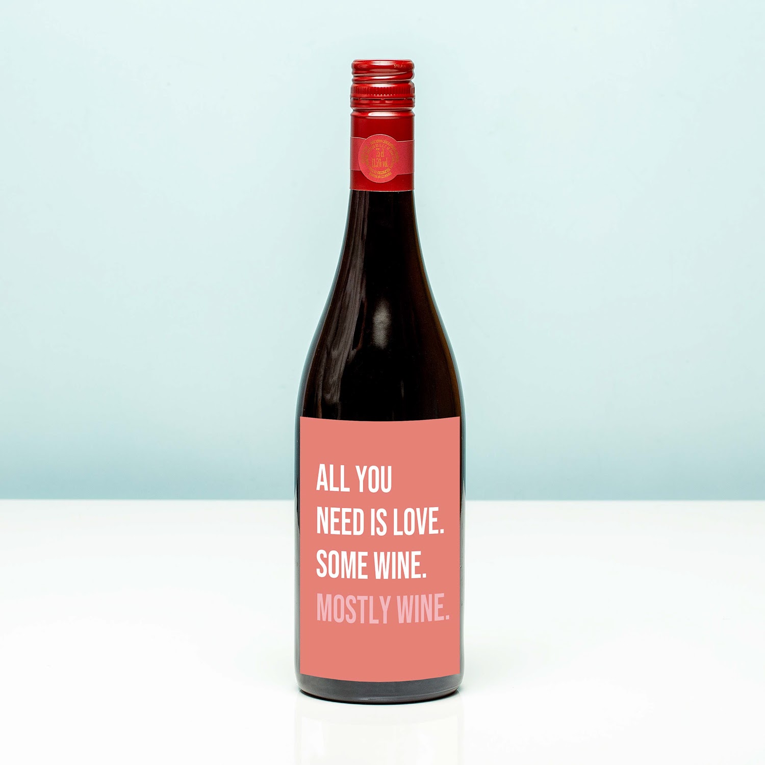 Wijnfles All You Need Is Love - Rood (Merlot)