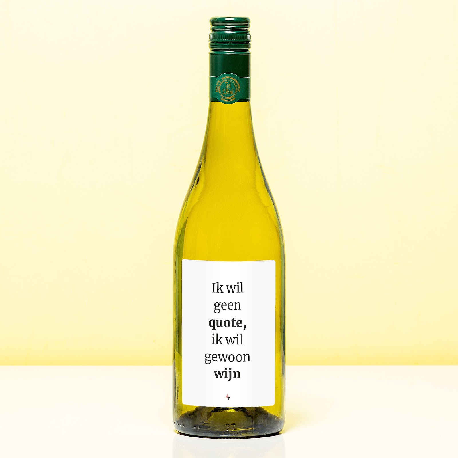 Wijnfles Ik Wil Geen Quote - Wit (Sauvignon Blanc)