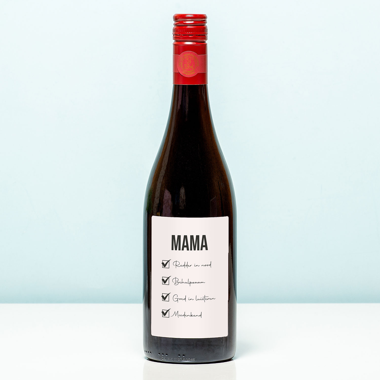 Wijnfles Mama Checklist - Rood (Merlot)