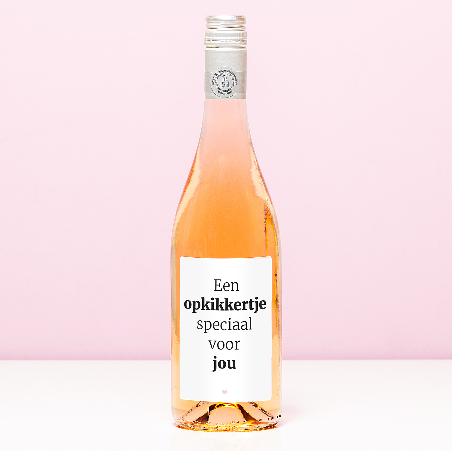 Wijnfles Een Opkikkertje Speciaal Voor Jou - Rosé (Blush Rosé)